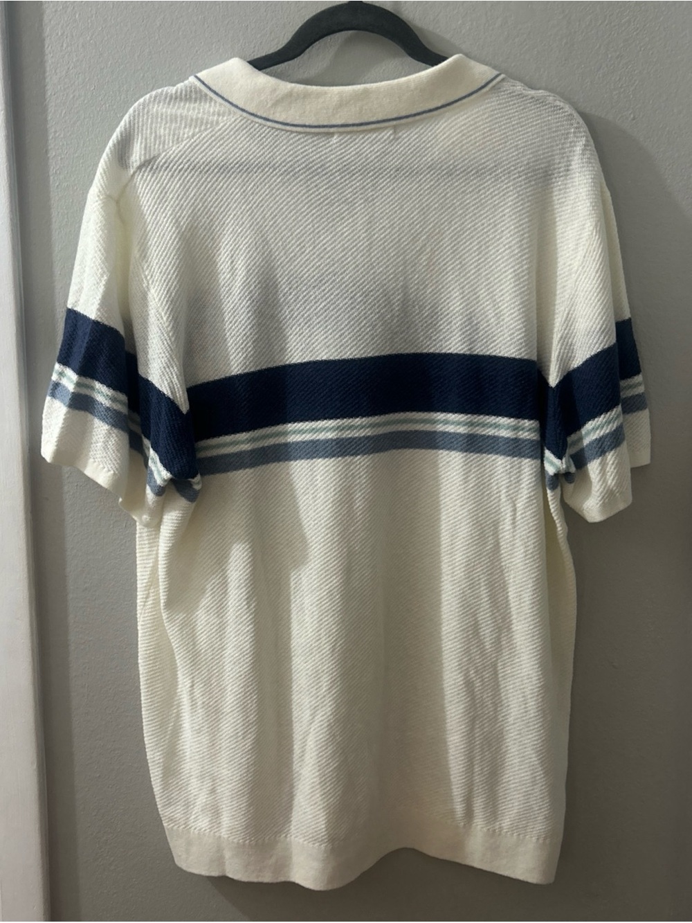Marine Layer Greyson Men’s V Neck Johnny Collar 100 % Cotton Sweater Size XXL - Picture 5 of 6